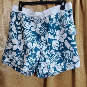 American Eagle Men’s Tropical Swim Trunks - Size Medium